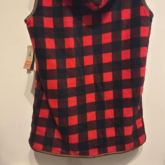 Women’s Fuzzy & Thick open Vest with Hood Small NWT - Picture 6 of 9